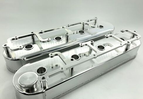 LS1 LS6 غطاء الصمام المصنوع من الألومنيوم + حامل الملف فضي، فضي in Kuwait