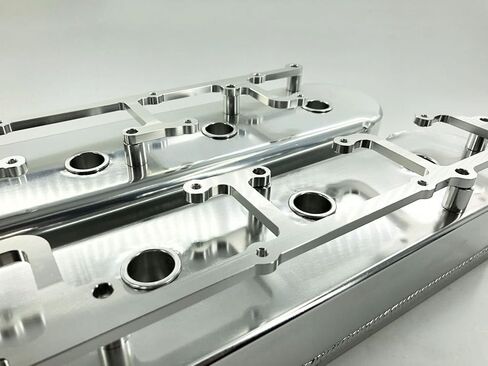 LS1 LS6 غطاء الصمام المصنوع من الألومنيوم + حامل الملف فضي، فضي in Kuwait