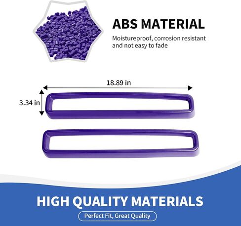 Front Grille Inserts Grill Guard Compatible with 2015-2024 Dodge Challenger Exterior Accessories, Purple in Saudi Arabia
