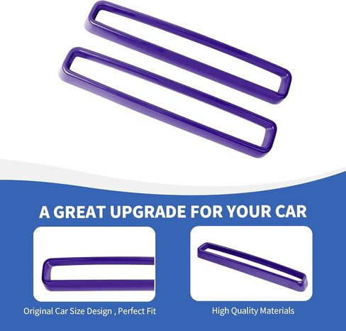 Front Grille Inserts Grill Guard Compatible with 2015-2024 Dodge Challenger Exterior Accessories, Purple in Saudi Arabia