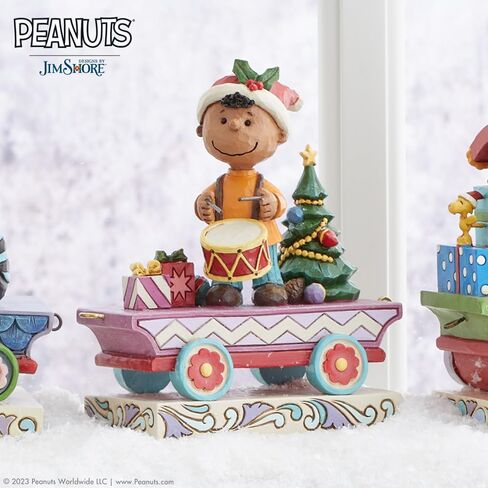 Enesco Peanuts by Jim Shore Franklin Train CarFigurine, 4.75 Inch, Multicolor in Saudi Arabia