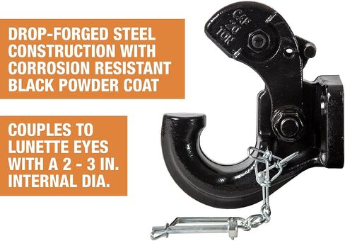 Buyers Products 10042 20 Ton Pintle Hook W/Mounting Kit, MGTW 40,000 Lbs Pintle Hitch, 8,000 Lbs MVL in Saudi Arabia
