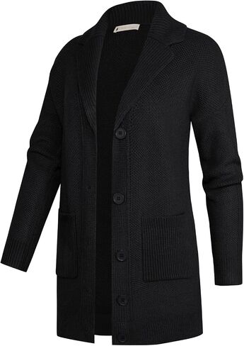 Belle Poque Womens Open Front Cable Knit Cardigan Sweaters 2024 Fall Long Sleeve Button Down Chunky Outwear with Pockets in Saudi Arabia