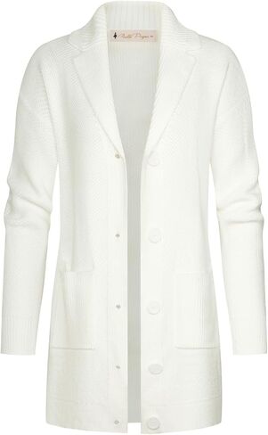 Belle Poque Womens Open Front Cable Knit Cardigan Sweaters 2024 Fall Long Sleeve Button Down Chunky Outwear with Pockets in Saudi Arabia