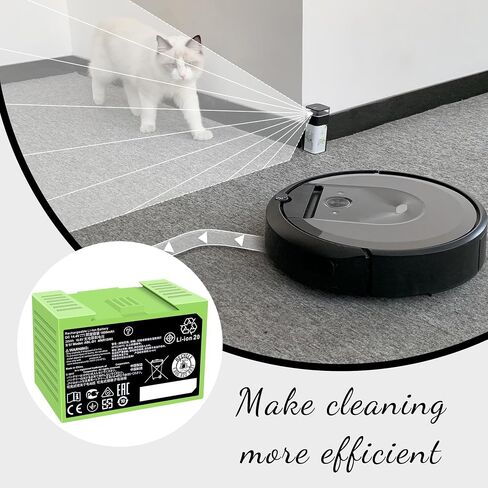 LAPTPBAT ABL-D1 لـ iRobot Roomba e e5 e6 وi i3 i4 i6 I7 i7+ i8 Plus سلسلة استبدال بطارية ليثيوم أيون 4INR19/65 DC 14.4V 1800mAh / 26Wh in Saudi Arabia