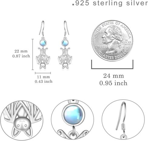 أقراط قوطية للنساء من الفضة الإسترليني أقراط على الطراز القوطي مجوهرات بانك قوطية للنساء والفتيات in Kuwait