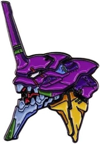شارة بدبوس من المينا مقاس 1.5 بوصة من Blood Anime Evangelion EVA-01 Unit-01 in Kuwait