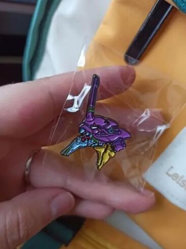 شارة بدبوس من المينا مقاس 1.5 بوصة من Blood Anime Evangelion EVA-01 Unit-01 in Kuwait