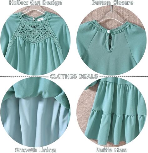 Toddler Girl Long Sleeve Dress for Fall Winter Spring in Saudi Arabia