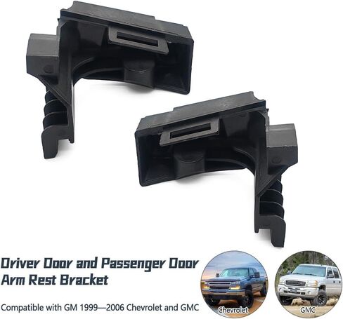 زوج من مسند الذراع لباب السائق وجانب باب الركاب مناسب لسيارة Chevy Tahoe Suburban Silverado GMC Sierra Yukon 1999-2006، استبدل GMT800، GMT820، GMT830 in Kuwait