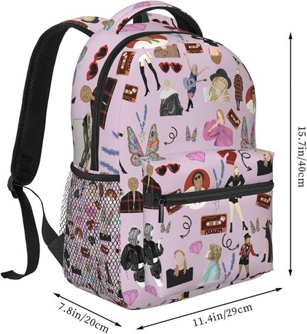 Daily Backpack Large Capacity School bag Laptop backpack for Music Fans Travel Casual Daypack for Men And Women in Saudi Arabia