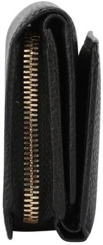 Vera pele womens Italian Leather wallet Made in Italy 9 credit cards cells id (BLACK) in Saudi Arabia