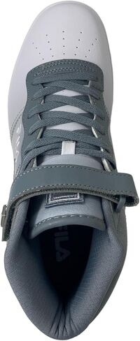 أحذية رياضية أنيقة لكرة السلة للرجال من Fila Vulc 13، دعم بشريط للكاحل عالي الجودة (أبيض/بهتان تذكاري/أبيض، 10) in Saudi Arabia