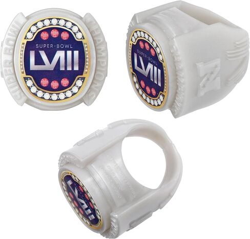 حلقات DecoPac NFL Super Bowl LVIII، ديكورات كب كيك، مرخصة رسميًا، حلقات كرة القدم، أغطية كعكة آمنة للطعام - 72 عبوة in Saudi Arabia