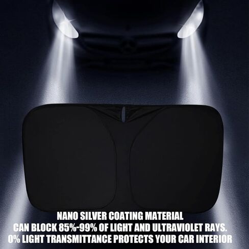 Bestview Windshield Sun Shade Compatible with 2011-2017 Honda Odyssey Mini Van Accessories, Front Window Sunshade Sun Visor Protector Block UV Rays Heat, Foldable 2 Layers 210T Material in Saudi Arabia