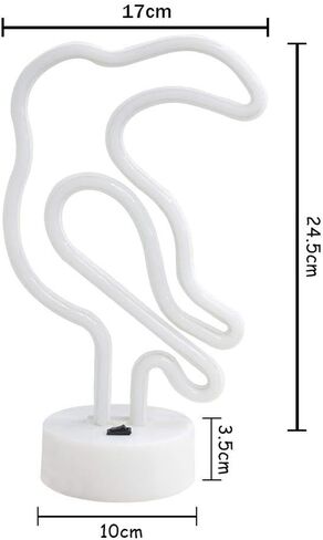 2 Packs Decoration Neon Signs Light Pink Flamingo and Green Palm Tree Neon Wall Decor Lights USB/Battery Powered Neon Lights for Bedroom Girls Kids Birthday Party Christmas (Flamingo&Palm Tree) in Kuwait