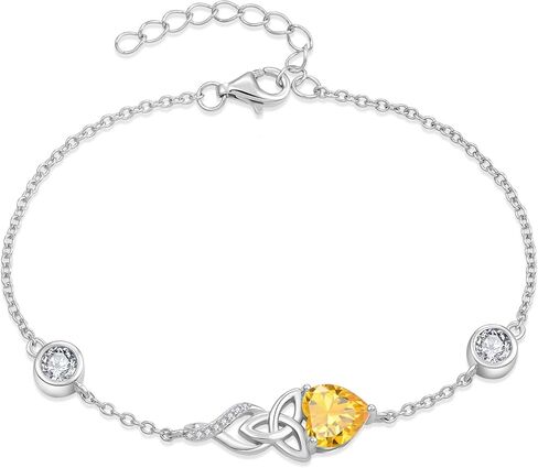 Infinity Celtic Knot Bracelet 925 Sterling Silver Birthstone Bracelet Irish Jewelry Gifts for Women in Saudi Arabia