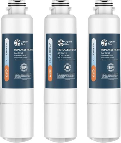 Crystala DA29-00020B Water Filter Replacement, NSF 42 Certified Compatible Samsung Filter DA29, HAF CIN EXP Water Filter, DA97-08006A Water Filter Samsung Water Filter Replacement (1 Pack) in Kuwait