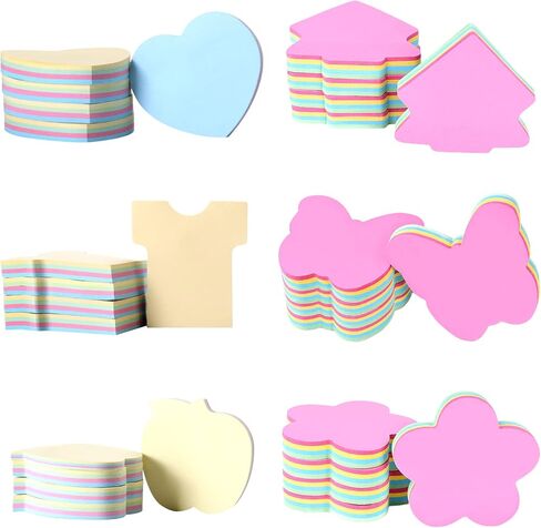 Funny live Sticky Notes 3x3 Inches, Color Bright Self-Stick Pads/Sticky Note Pad, Desk Office Supplies (4 Pad Shapes Random) in Saudi Arabia