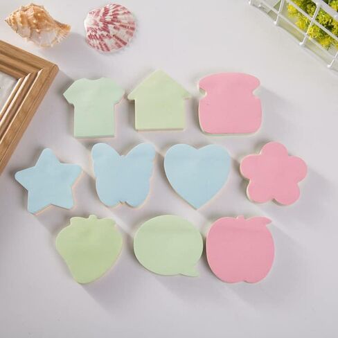 Funny live Sticky Notes 3x3 Inches, Color Bright Self-Stick Pads/Sticky Note Pad, Desk Office Supplies (4 Pad Shapes Random) in Saudi Arabia