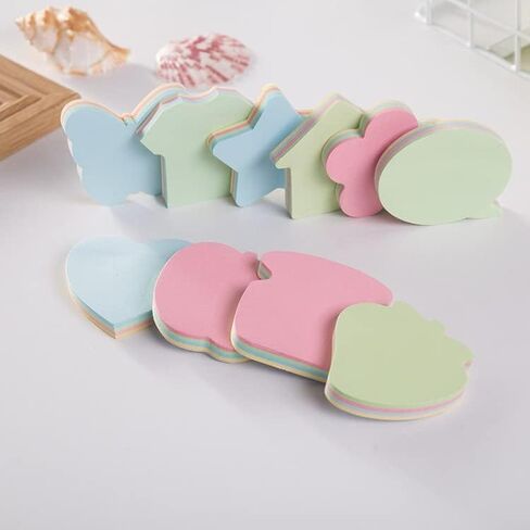 Funny live Sticky Notes 3x3 Inches, Color Bright Self-Stick Pads/Sticky Note Pad, Desk Office Supplies (4 Pad Shapes Random) in Saudi Arabia