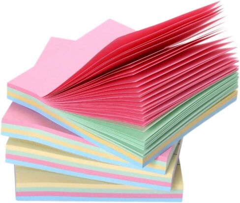 Funny live Sticky Notes 3x3 Inches, Color Bright Self-Stick Pads/Sticky Note Pad, Desk Office Supplies (4 Pad Shapes Random) in Saudi Arabia
