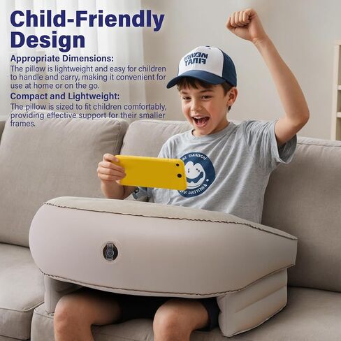 وسادة ألعاب TOPSKY للدوران، وسادة مكتب ناعمة قابلة للنفخ للبالغين والأطفال للقراءة والعمل والألعاب والجلوس على السرير أو الأريكة (كبيرة) in Kuwait