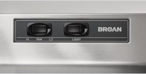 Broan-NuTone Economy 30-inch Under-Cabinet Easy Install Range Hood with 2-Speed Exhaust Fan and Light, 230 Max Blower CFM, White in Kuwait