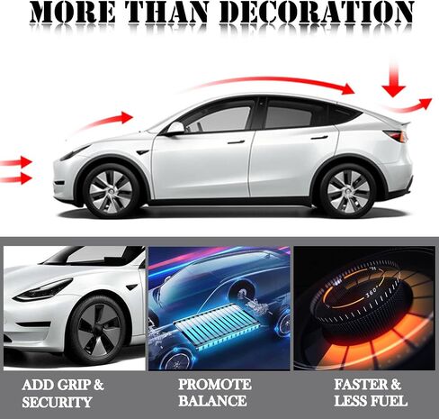 Fit Tesla Model Ｙ Spoiler Rear Spoiler Wing Lip Tail Trunk Spoiler Cover Compatible with 2017-2023 2024 Tesla Model Ｙ Accessories, Glossy Carbon Fiber in Kuwait