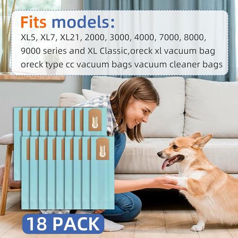 36 Pack PK80009 Vacuum Replacement Cleaner Bags for Oreck XL XL2000 XL8000 XL9000 and Commercial Series,Blue in Saudi Arabia