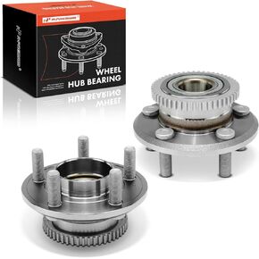 A-Premium 2 x Front Wheel Bearing and Hub Assembly with ABS Ring & 5-Lug Compatible with Ford Mustang 2015-2021