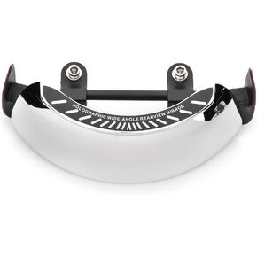 for motorcycle windscreen 180 degree blindspot mirror Motorcycle Holographic Rearview Mirror ABS Chrome Silver Chrome Motorcycle Rear View Mirror Chromed 180 Ultra Wide Angle Central Windscreen Mount