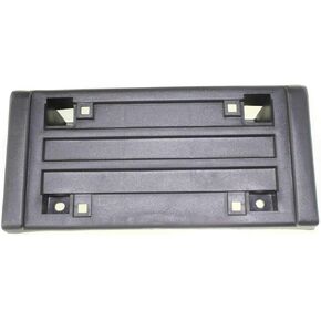 Front Bumper Cover License Plate Frame Tag Mounting Bracket Holder Replacement for 1988-2000 Chevrolet Chevy GMC Suburban Yukon Pickup 1995-2000 Tahoe Black Textured Plastic GM1068102 15990676