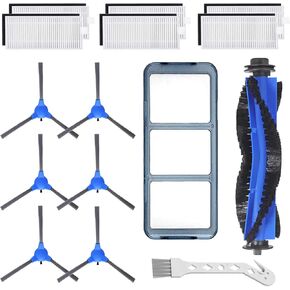 Replacement Parts Kit for Eufy RoboVac 11S, RoboVac 30, RoboVac 30C, RoboVac 15C, RoboVac 12, RoboVac 35C, Robotic Accessories,8 Filters,8 Side Brushes,1 Main Brush,1 Pre Filter,1 Rolling Brush Guard