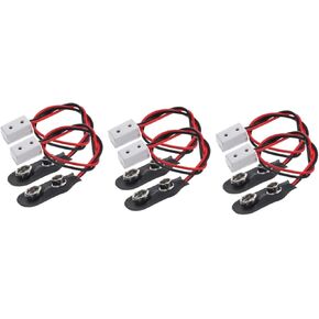 Toyvian Doll Light Connection Wire Mini Doll House Dollhouse Accessories 6 Pcs Dollhouse Power Cord Power Cable Plastic Battery Doll Accessories Mini Table Lamp Battery Connection Line