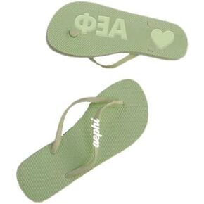 Sorority Shop Alpha Epsilon Phi Flip Flops - Officially Licensed Sorority Flip Flop - Flip Flops for Women