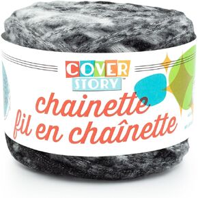 Lion Brand Yarn Cover Story Chainette, Blanket Yarn, Mint, 1 Pack