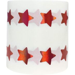 Red Metallic Star Shape Stickers Teacher Supplies 0.50 Inch 1,000 Adhesive Labels