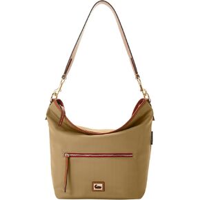 Dooney & Bourke Hobo Shoulder Bags for Women, Small Nylon Tote Bags with Zipper