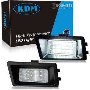 KDM LED License Plate Lights fit for Ford Bronco Sport 2021 2022 2023 2024,Replace OEM# M1PZ-13550-A Rear Tag Lamp 6000K White,2Pcs Pack