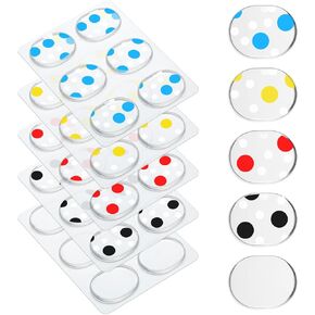 30 Pieces Drum Dampeners Gels Silicone Gel Pads Soft Drum Dampeners for Drums Cymbals Tone Control, 30 Pieces, Color Set 1