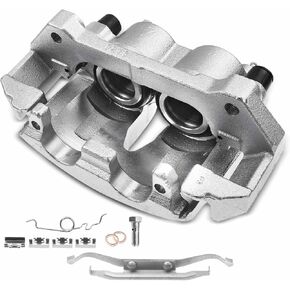 A-Premium Disc Brake Caliper Assembly with Bracket Compatible with Select Lincoln and Ford Models - Navigator/Expedition 2003 2004 2005 2006 - Front Left Driver Side