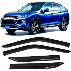 Tape-on Side Window Visors Rain Guards for Mitsubishi Eclipse Cross 2018 2019 2020 2021 2022 2023 2024, Vent Deflectors Window Shade Car Accessories 4pcs