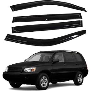 munirater Side Window Visor Vent Rain Guard Deflector Replacement for 2001-2007 Toyota Highlander
