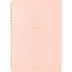 DESIGNPHIL Midori 15333006 Notebook, Ring Notebook, Color, Dot Square, Green, A5