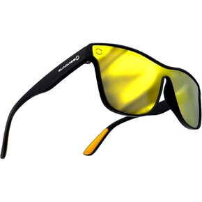 SUNDAZE RAYS Polarized Lens Sunglasses for Men and Women - Stylish Square Frame with UV Protection, (Summer Vibes Collection)