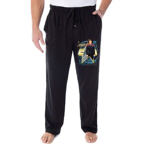 Star Trek Voyager Men's Captain Janeway Coffee Black Sleepwear Lounge Pajama Pants