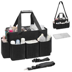 Hairstylist Traveling Bag, Large Capacity Hair Tools Travel Bag, Hairdresser Bag Hair Tool Organizer, Professional Makeup Artist Bag Hairdressering Bag with Adjustable Dividers, Hair Stylist Must Have