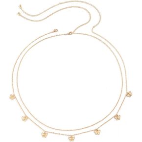 Body Chain Jewelry for Women 18K Gold Plated Waist Beads Belly Body Chain Layered Sexy Bikini Waist Chain Summer Beach Belly Waist Chain for Girls, by Yaiseiko