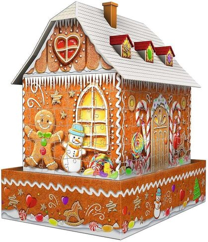 Ravensburger Gingerbread House 216 Piece 3D Jigsaw Puzzle for Kids and Adults - 11237 - Great for Any Birthday, Holiday, or Special Occasion in Saudi Arabia
